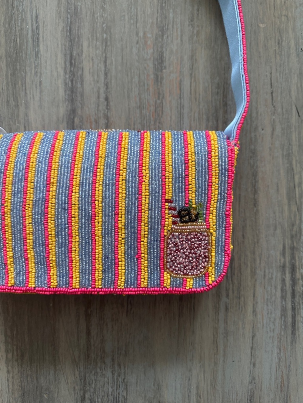 Made In India Beaded Fruit Patch Shoulder Bag - Picture 6 of 11